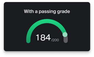 Students with a passing grade (1)